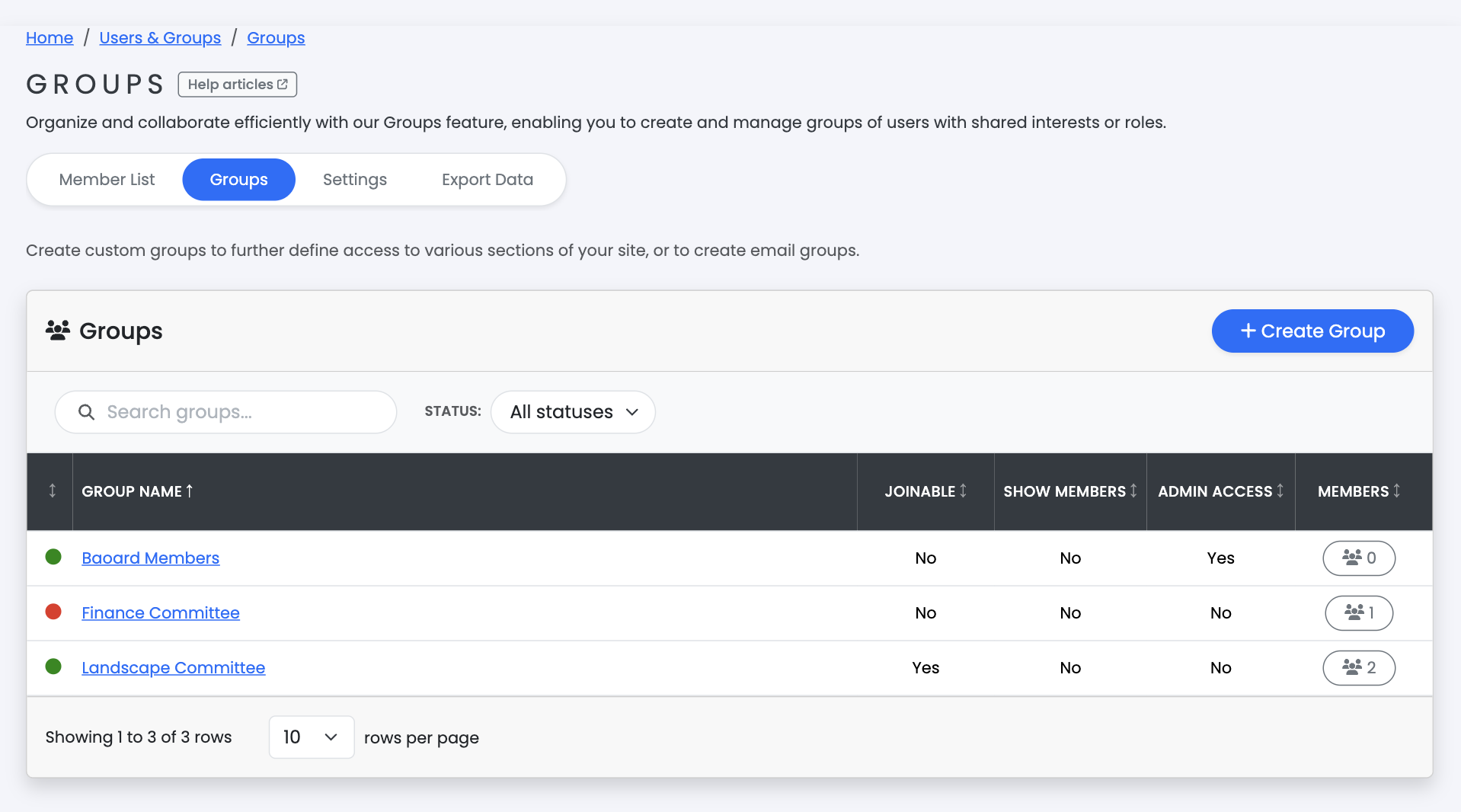 Assigning users to groups - Support Center | HOA Total Access