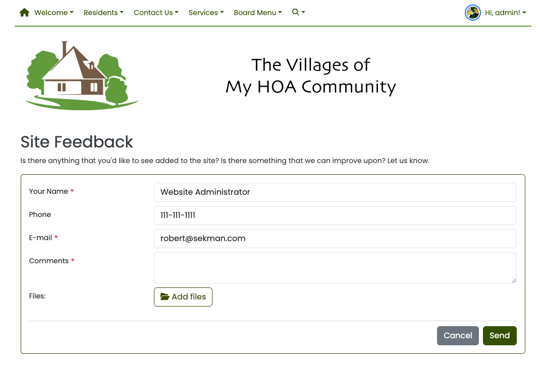 Resident Feedback Portal